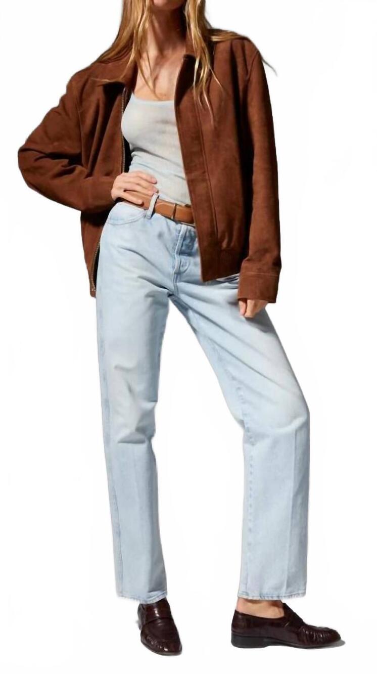 NEW SPRWMN slim boyfriend denim jeans in farah
